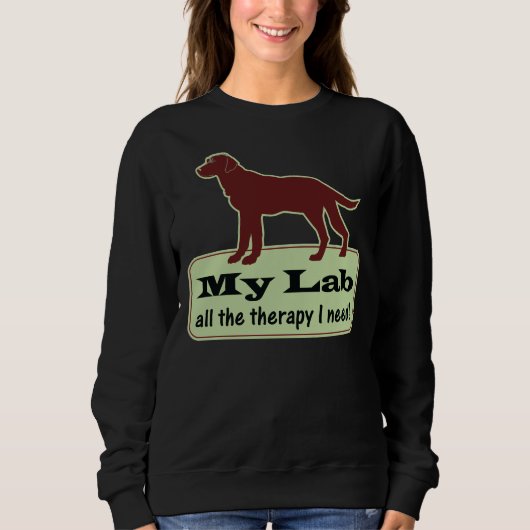 Labrador Retriever Therapie Sweatshirt (Vorderseite)