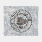 Labrador Retriever Throw Pillow Beverage Coaster Fleecedecke (Vorderseite (Horizontal))
