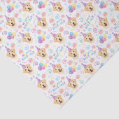 Labrador Retriever Tissue Paper in White Seidenpapier (Detail)