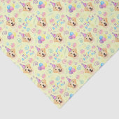Labrador Retriever Tissue Paper in Yellow Seidenpapier (Detail)