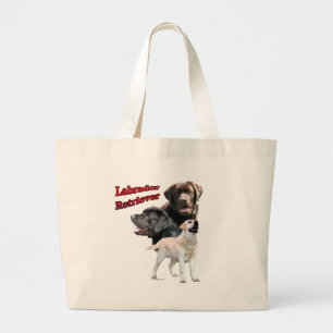 Labrador Retriever Trio 2 Jumbo Stoffbeutel