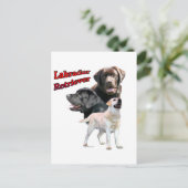 Labrador Retriever Trio 2 Postkarte (Stehend Vorderseite)