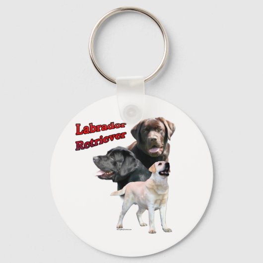 Labrador Retriever Trio 2 - Schlüsselanhänger (Vorderseite)