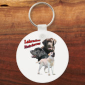 Labrador Retriever Trio 2 - Schlüsselanhänger (Vorderseite)