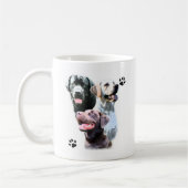 Labrador Retriever Trio Kaffeetasse (Links)