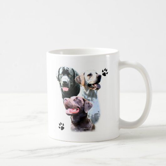 Labrador Retriever Trio Kaffeetasse (Rechts)
