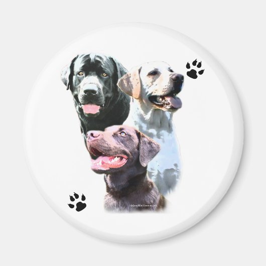 Labrador Retriever Trio - Magnet (Vorne)