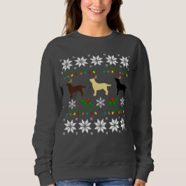 Labrador Retriever Trio Ugly Christmas T-Shirt Sweatshirt