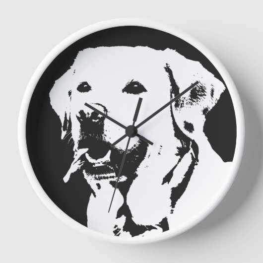 Labrador Retriever Uhr (Vorderseite)