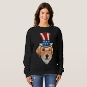 Labrador Retriever Uncle Sam Lincoln Bart 4. Sweatshirt (Vorne ganz)