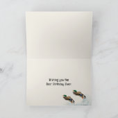 Labrador Retriever und Ducks Birthday Karte (Innenseite)