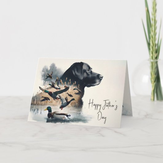 Labrador Retriever und Ducks Karte (Vorderseite)