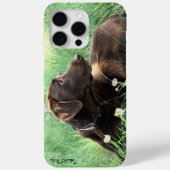 Labrador Retriever und Purple Flowers Case-Mate iPhone Hülle (Rückseite)