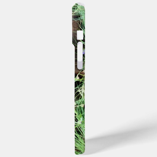 Labrador Retriever und Purple Flowers Case-Mate iPhone Hülle (Rückseite / Links)