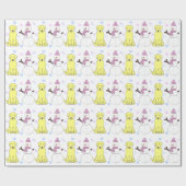 Labrador retriever und Schneemann Geschenkpapier (Flach)