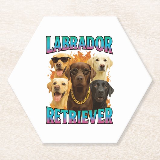 Labrador Retriever Untersetzer (Vorderseite)