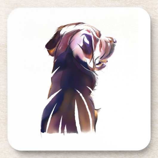 Labrador Retriever Untersetzer – Geschenk für Hund (Vorderseite)