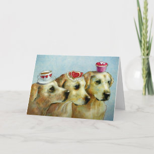 Labrador Retriever Valentine Card Feiertagskarte