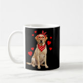 Labrador Retriever Valentines Day Dog Lover Heart  Kaffeetasse (Links)