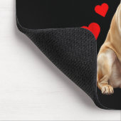 Labrador Retriever Valentines Day Dog Lover Heart Mousepad (Ecke)