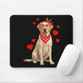 Labrador Retriever Valentines Day Dog Lover Heart Mousepad (Mit Mouse)