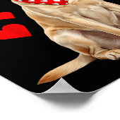 Labrador Retriever Valentines Day Dog Lover Heart  Poster (Ecke)