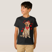 Labrador Retriever Valentines Day Dog Lover Heart T-Shirt (Vorne ganz)