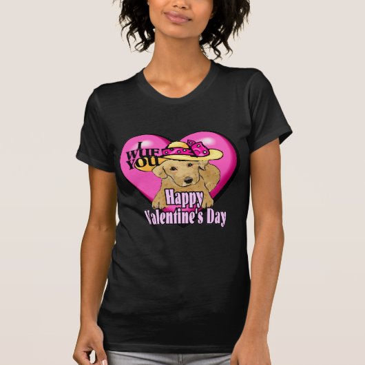 Labrador Retriever Valentinstag Geschenke T-Shirt (Vorderseite)