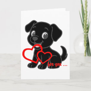 Labrador Retriever Valentinstage Karte