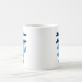 Labrador Retriever Vater Blue Pawprint Kaffeetasse (Mittel)