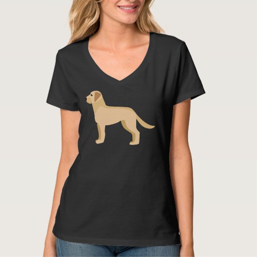 Labrador Retriever Vector Active T-Shirt (Vorderseite)