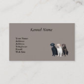 Labrador retriever-Visitenkarte Visitenkarte (Rückseite)
