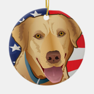 Labrador-Retriever von Amerika Keramikornament
