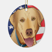 Labrador-Retriever von Amerika Keramikornament (Links)