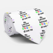 Labrador Retriever Walking Design Krawatte (Gerollt)
