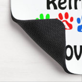 Labrador Retriever Walking Design Mousepad (Ecke)