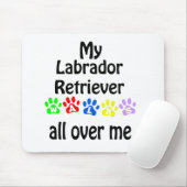 Labrador Retriever Walking Design Mousepad (Mit Mouse)