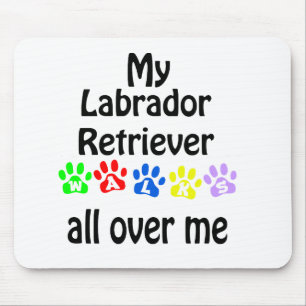 Labrador Retriever Walking Design Mousepad