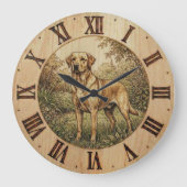  Labrador Retriever - Wall Clock  Große Wanduhr (Vorderseite)