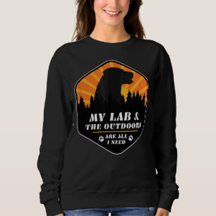 Labrador Retriever Wandern zum Labrador Sweatshirt