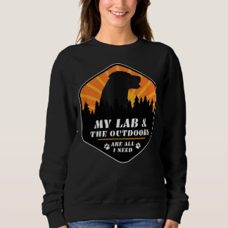 Labrador Retriever Wandern zum Labrador Sweatshirt