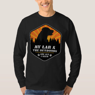 Labrador Retriever Wandern zum Labrador T-Shirt