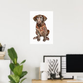 Labrador Retriever Wandkunst Poster, Geschenk für Poster (Heimbüro)