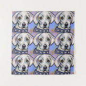 Labrador Retriever Wandteppich (Vorderseite)