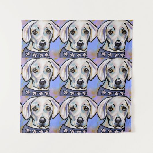 Labrador Retriever Wandteppich (Vorderseite)