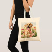 Labrador Retriever Wasserfarben-Tasche Tragetasche (Vorderseite (Produkt))