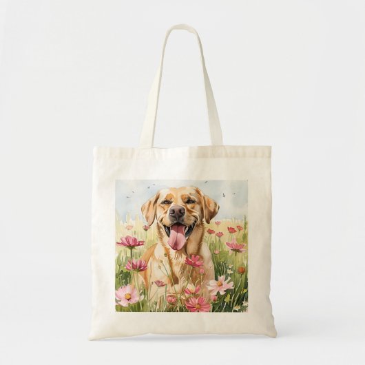 Labrador Retriever Wasserfarben-Tasche Tragetasche (Vorne)