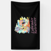 Labrador Retriever Watercolor Banner (Vertikal)