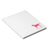 Labrador Retriever Watercolor Design Notizblock (angewinkelt)