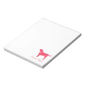 Labrador Retriever Watercolor Design Notizblock (Rotiert)